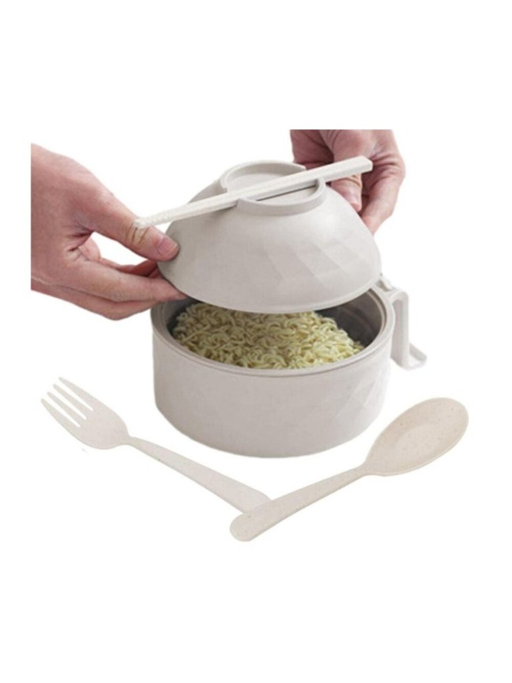 Large Ramen Bowl Set with Lid & Utensils